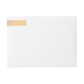 Elegantes Sunset Stars Wraparound Address Label (Vorderseite)