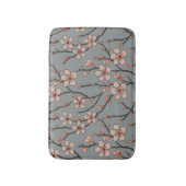 Elegantes süß rosa Blume Blossom Kirschmuster Badematte (Vorderseite Vertikal)