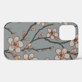 Elegantes süß rosa Blume Blossom Kirschmuster Case-Mate iPhone Hülle (Rückseite (Horizontal))