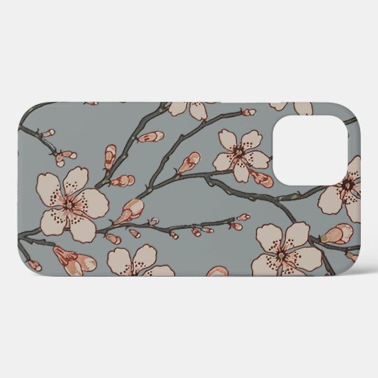 Elegantes süß rosa Blume Blossom Kirschmuster Case-Mate iPhone Hülle (Rückseite (Horizontal))