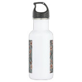 Elegantes süß rosa Blume Blossom Kirschmuster Edelstahlflasche (Rückseite)