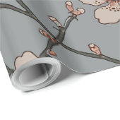 Elegantes süß rosa Blume Blossom Kirschmuster Geschenkpapier (Rolleneckpunkt)