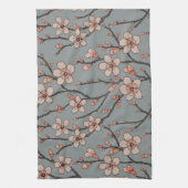 Elegantes süß rosa Blume Blossom Kirschmuster Geschirrtuch (Vertikal)