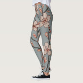 Elegantes süß rosa Blume Blossom Kirschmuster Leggings (Links)