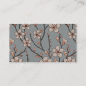 Elegantes süß rosa Blume Blossom Kirschmuster Visitenkarte (Rückseite)