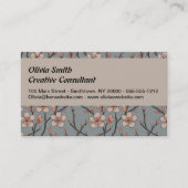 Elegantes süß rosa Blume Blossom Kirschmuster Visitenkarte (Vorderseite)