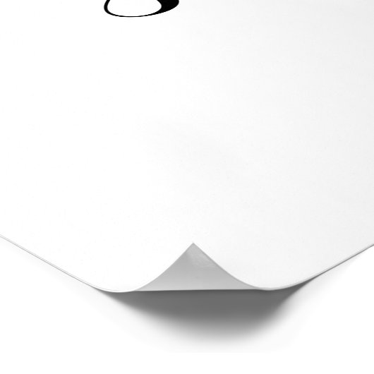 Elegantes süßes oder salziges Hochzeitszeichen Poster (Ecke)