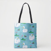 Elegantes Swan-Muster Tasche (Vorderseite)