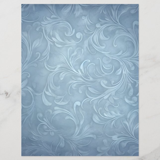 Elegantes Swirl Design Scrapbooking Papier (Vorderseite)