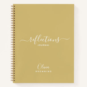 Elegantes Tagebuch im Goldton Reflections Notizblock