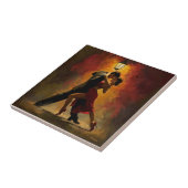 ✨Elegantes Tango-Paar romantisches Art Design Fliese (Seite)