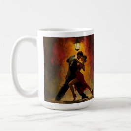 ✨Elegantes Tango-Paar romantisches Art Design Kaffeetasse