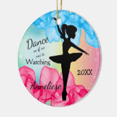 Elegantes Tanzen Ballerina Keramik Ornament (Links)