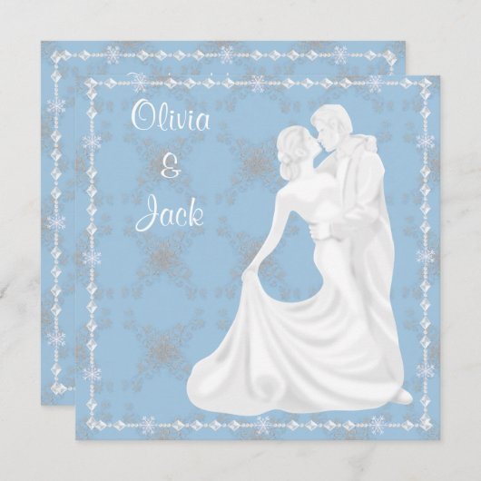 Elegantes Tanzen Einladung (Vorne/Hinten)