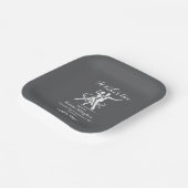 Elegantes Tanzpaar Gemeinsame Geburtstagsfeier Pappteller (Gewinkelt)