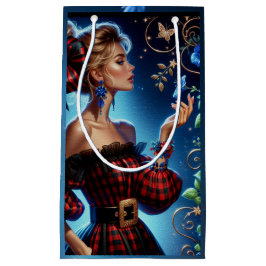 Elegantes Tapestry des Winters Vergessen Sie mich Kleine Geschenktüte