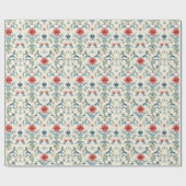 Elegantes Tapestry Motif Geschenkpapier (Flach)