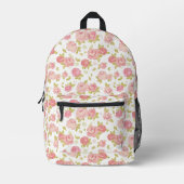 Elegantes Tapetenmuster 3 Bedruckter Rucksack (Vorderseite)