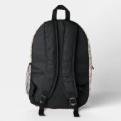 Elegantes Tapetenmuster 3 Bedruckter Rucksack (Rückseite)