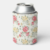 Elegantes Tapetenmuster in Rosen Dosenkühler (Kanne Rückseite)