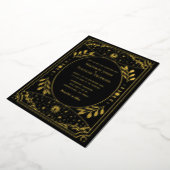 Elegantes Tarot Gothic Wedding Foil Einladung (Gedreht)
