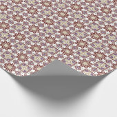 Elegantes Tatreez Inspiriertes Mustertrennpapier Geschenkpapier (Ecke)