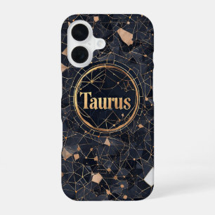 Elegantes Taurus-Sternzeichen-Design iPhone 16 Hülle