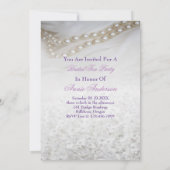 Elegantes Tea Cups Brautparty Teatro Sociale Belli Einladung (Rückseite)