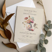 Elegantes Tea Party Brautparty Einladung