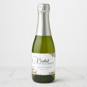 Elegantes Tea Party Brautparty Schaumweinetikett (Vorderseite)