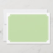 Elegantes Tea Party Einladung (Rückseite)