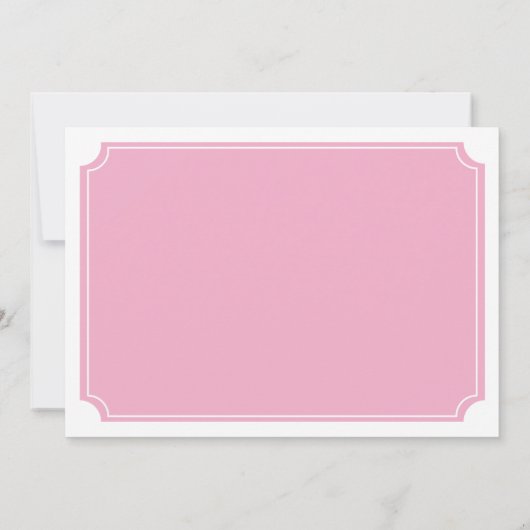 Elegantes Tea Party Einladung (Rückseite)