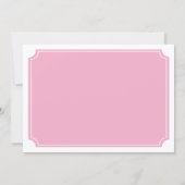 Elegantes Tea Party Einladung (Rückseite)