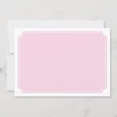 Elegantes Tea Party Einladung (Rückseite)