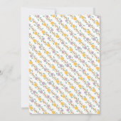 Elegantes Tea Party Kinderdusche - Teekanne Einladung (Rückseite)