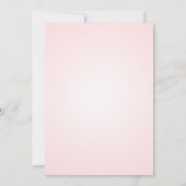 Elegantes Tea Party Rosa Blush Kinderdusche Einladung (Rückseite)