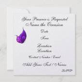 Elegantes Tea-Party - SRF Einladung (Rückseite)