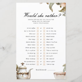 Elegantes Tea Party würde eher Bridal spielen