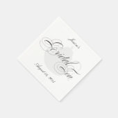 Elegantes Tea Pot Brautparty Personalisiert Napkin Serviette (Ecke)