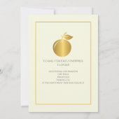 Elegantes Teachers Golden Pastel Retirement Party Einladung (Rückseite)