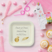 Elegantes Teachers Golden Pastel Retirement Party Pappteller (Party)