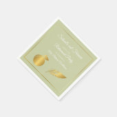 Elegantes Teachers Golden Pastel Retirement Party Serviette (Ecke)