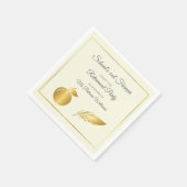 Elegantes Teachers Golden Pastel Retirement Party Serviette (Ecke)