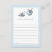 Elegantes Teacups Baby Dusche Tee Party Hinweiskarte (Vorderseite)