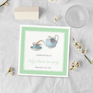 Elegantes Teacups Baby Dusche Tee Party Serviette