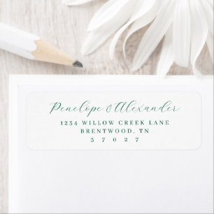 Elegantes Teal Minimalist