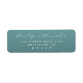 Elegantes Teal Minimalist (Vorne)