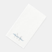 Elegantes Teal-Monogramm Serviette (Ecke)