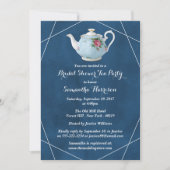 Elegantes Teapot Brautparty Teezeremonie Party Einladung (Vorderseite)