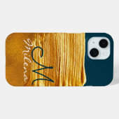 Elegantes Telefongehäuse für sie mit einer goldene Case-Mate iPhone Hülle (Rückseite (Horizontal))